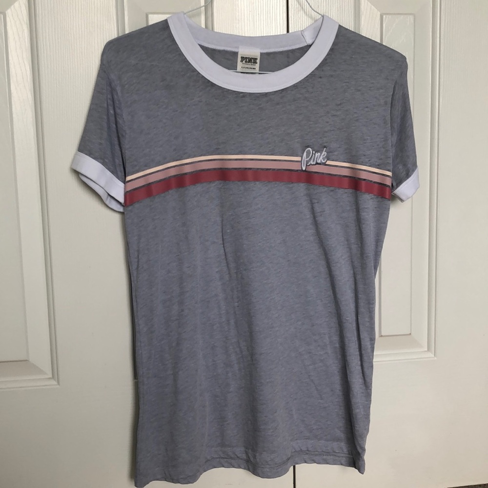 light grey PINK tee